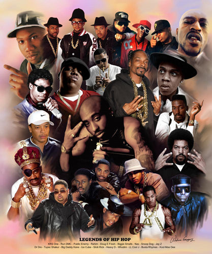 Legends of Hip Hop by Wishum Gregory | 24 x 20 Fine Art Print