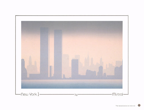 Framed Art New York I by Mistral | 15 1/4 x 20