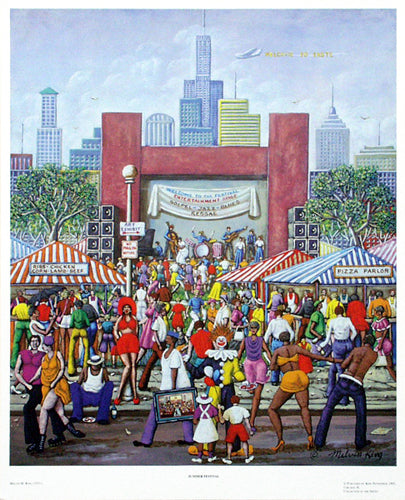 Summer Festival by Melvin King | 26 1/4 x 21 1/8 Fine Art Print