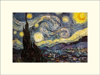 Starry Night by Vincent van Gogh | 11 3/4 x 15 3/4 Fine Art Print