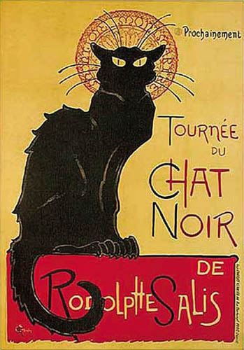 Chat Noir by Theophile Alexandre Steinlen | 36 x 24 Fine Art Print