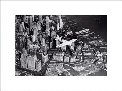 Speed Plane Over NYC by New York Collection | 11 7/8 x 15 3/4 Art P