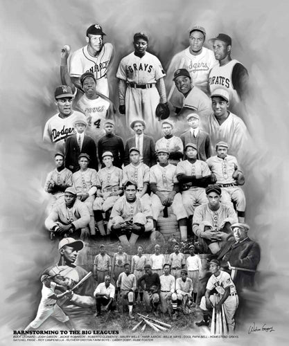 Framed Art Barnstorming to the Big Leagues by Wishum Gregory | 24 x 20