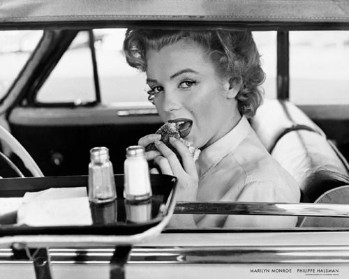 Framed Art Marilyn Monroe at the Drive-In, 1952 by Philippe Halsman