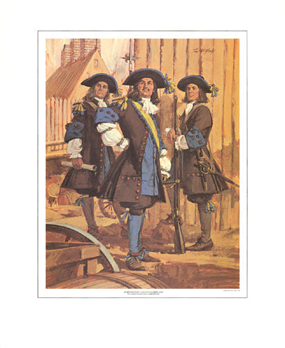 Framed Art Le Régiment de Carignan-Salières (1665) by Tom McNeely