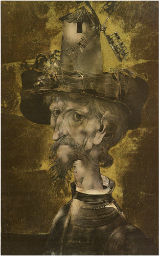 Framed Art Don Quixote by Endre Szasz | 23 7/8 x 14 3/4