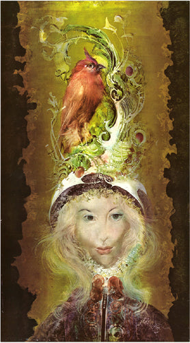 Framed Art The Red Bird by Endre Szasz | 24 1/8 x 13 1/4