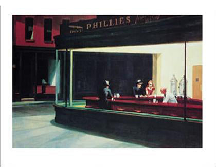 Framed Art Nighthawks by Edward Hopper | 11 x 14