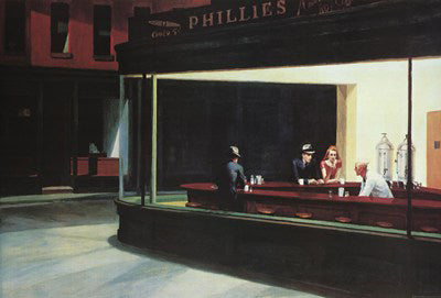 Nighthawks by Edward Hopper | 24 x 36 Fine Art Print