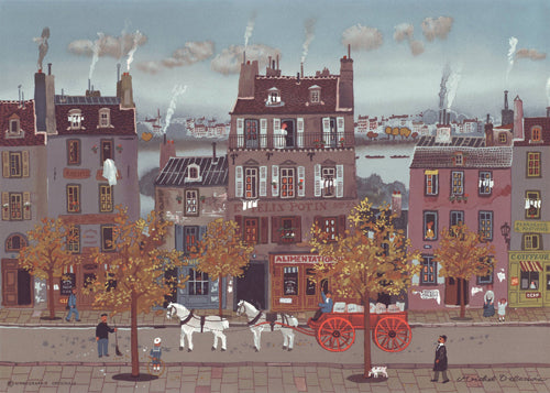 Marchand de Farine by Michel Delacroix | 12 3/8 x 17 1/4 Fine Art Print