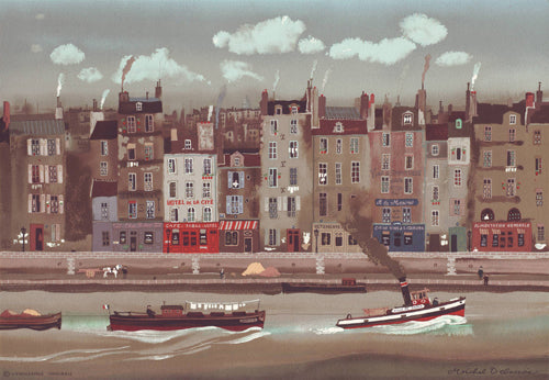 Le Remorqueur by Michel Delacroix | 12 x 17 1/8 Fine Art Print