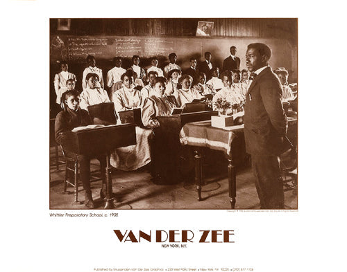 Framed Art Whittier Preparatory School, c. 1908 by James Van Der Zee
