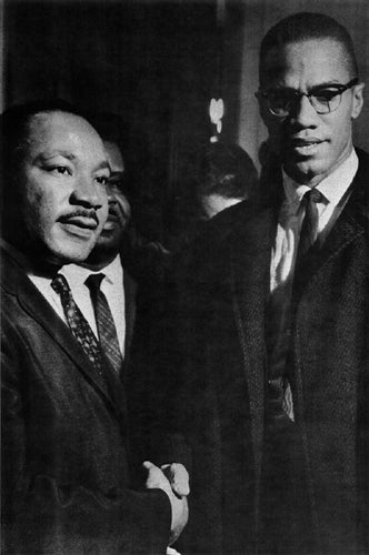 The Meeting: Washington DC, March 26, 1964 (MLK & Malcolm X) Wall Art