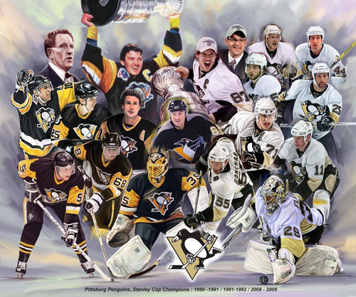 Framed Art Pittsburgh Penguins by Wishum Gregory | 24 x 20