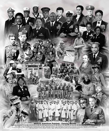 Framed Art African American Patriots: Unsung Heroes by Wishum Gregory