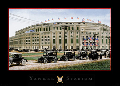Framed Art Yankee Stadium (Black Border) by Darryl Vlasak | 24 x 32 3/4