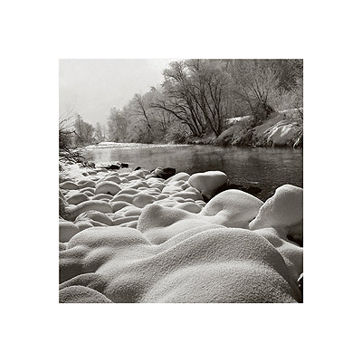 River in Winter by John Wang | 15 3/4 x 15 3/4 Fine Art Print