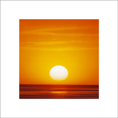 Sunset Over Lake Michigan by Frank Cezus | 15 3/4 x 15 3/4 Fine Art Print