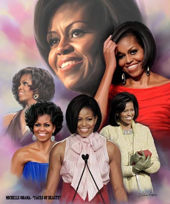 Framed Art First Lady by Wishum Gregory | 24 x 20