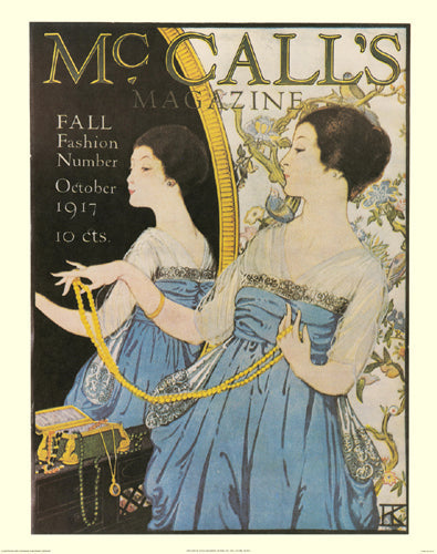 Framed Art McCall's Magazine, October, 1917 by Hannah Klingberg