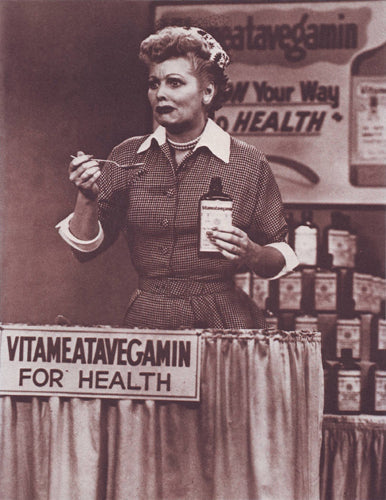 Framed Art I Love Lucy: Vitameatavegamin 14 x 11