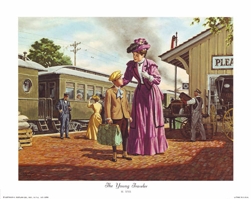 Framed Art The Young Traveler by M. Nye | 11 x 14