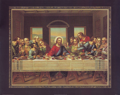 Framed Art The Last Supper by Thomas L. Cathey Collection | 22 x 28