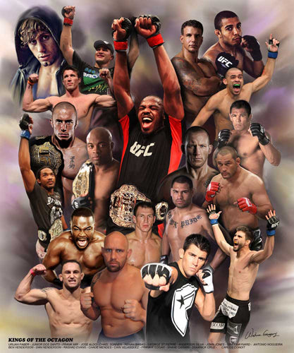 Framed Art Kings of the Octagon by Wishum Gregory | 24 x 20