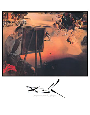 Framed Art Impressions d'Afrique by Salvador Dali | 28 x 22