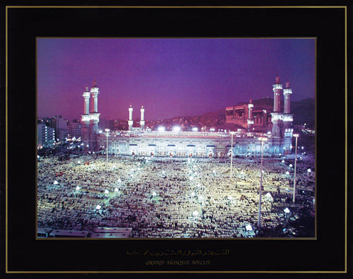 Framed Art Grand Mosque Mecca by Mehmet Biber | 22 x 28