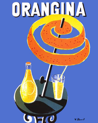 Framed Art Orangina by Bernard Villemot | 20 x 16