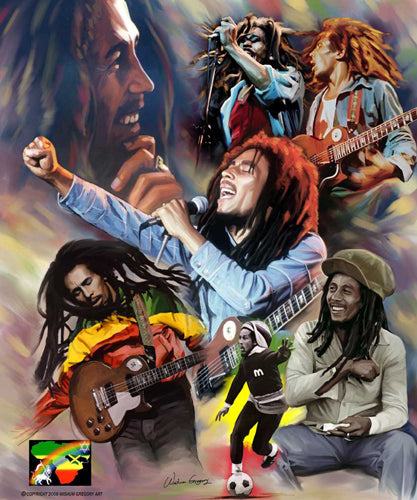 Framed Art Rastaman Vibrations by Wishum Gregory | 24 x 20