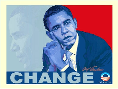 Barack Obama: Change by Anthony Armstrong | 18 x 24 Fine Art Print