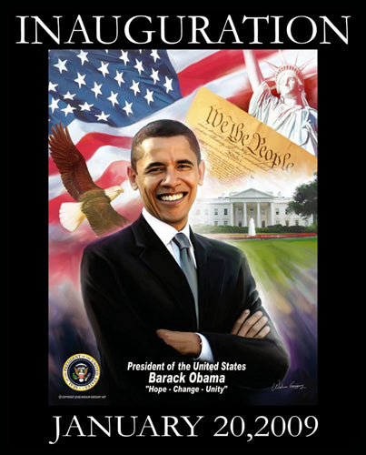 Obama Inauguration: Hope, Change, Unity by Wishum Gregory