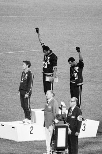 Black Power Olympic Medalists, Mexico City, 1968 Wall Art
