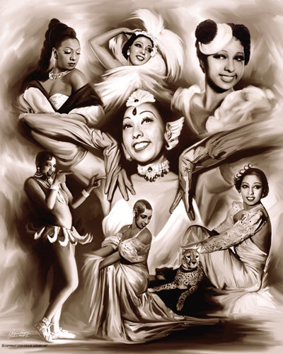 Brown Sugar: Josephine Baker by Wishum Gregory | 24 x 20 Fine Art Print