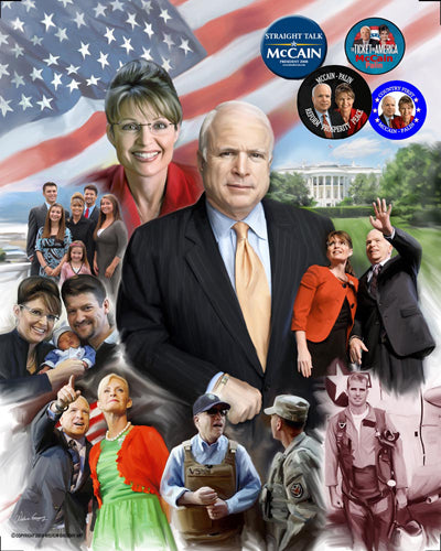 The Mavericks: John McCain & Sarah Palin by Wishum Gregory