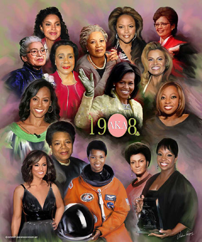 Elegance & Beauty (Alpha Kappa Alpha)(w/Michelle Obama) by Wishum G