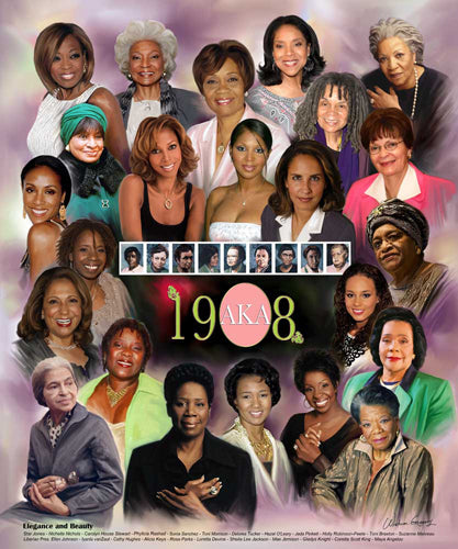 Elegance & Beauty (Alpha Kappa Alpha) by Wishum Gregory