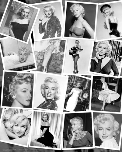 Marilyn Monroe Collage Wall Art | 20 x 16 Fine Art Print