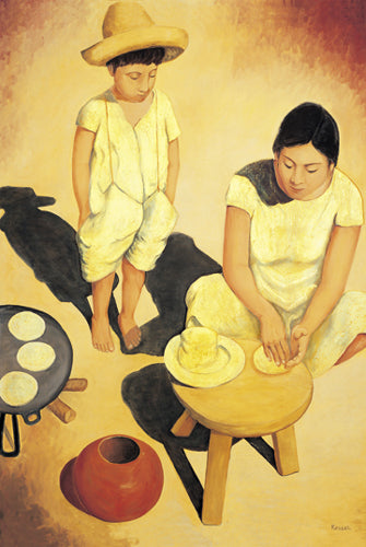 Tortilla Woman by Frank Kessel | 36 x 24 Fine Art Print