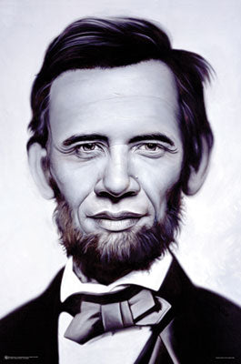 Abraham Obama by Ron English | 35 x 23 Fine Art Print