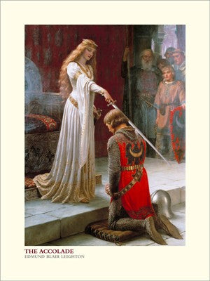 The Accolade by Edmund Blair Leighton | 31 1/2 x 23 1/2 Fine Art Print
