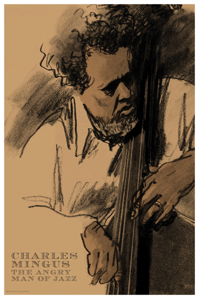 Charles Mingus by Clifford Faust | 18 x 12 Fine Art Print
