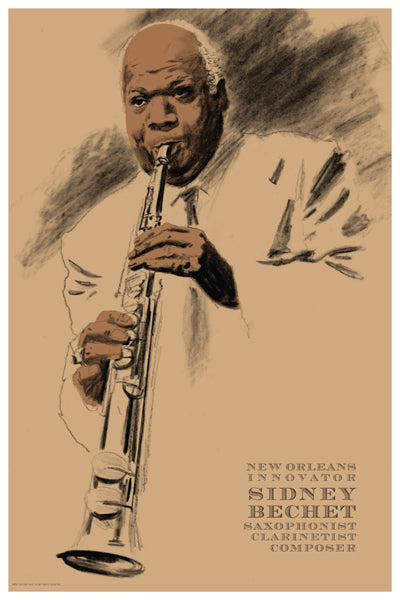 Sidney Bechet by Clifford Faust | 18 x 12 Fine Art Print