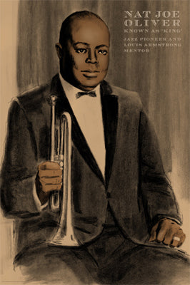 Joe King Oliver by Clifford Faust | 18 x 12 Fine Art Print