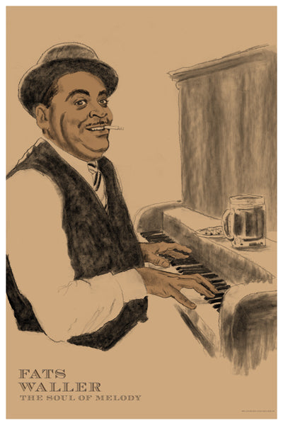 Fats Waller by Clifford Faust | 18 x 12 Fine Art Print
