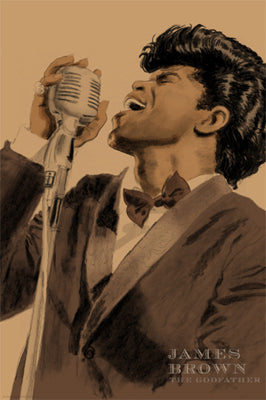 James Brown by Clifford Faust | 18 x 12 Fine Art Print