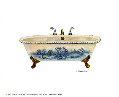 Framed Art Bath Display #9 by Consuelo Gamboa | 9 x 11