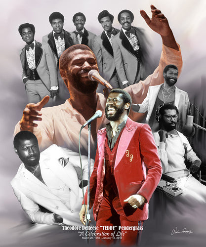 Framed Art Teddy Pendergrass: A Celebration of Life by Wishum Gregory